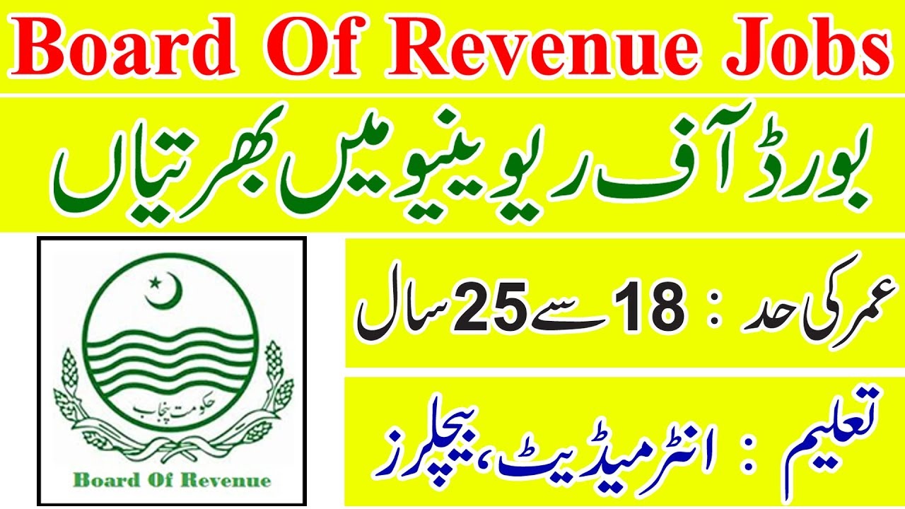 Board of Revenue Punjab Jobs 2023